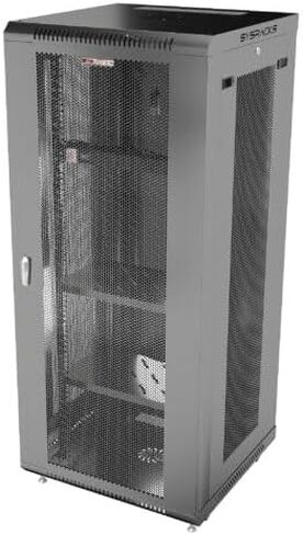 Sysracks 27U Server Rack Cabinet Enclosure | Locking Vented Doors | Network Equipment Rack for Data Centers, IT Rooms, Audio/Video Gear, and Home Offices | for Servers, Routers, Patch Panels in Kuwait