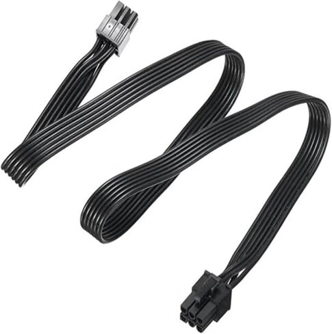 PCIe 6Pin to 6Pin GPU Power Supply Cable - 30/50/70CM Universal Male to Male Flat Cord for Gaming PSUs in Kuwait