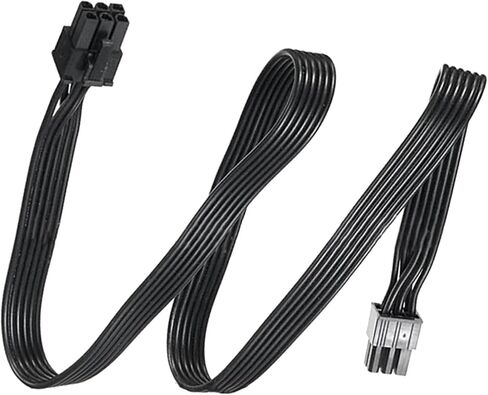 PCIe 6Pin to 6Pin GPU Power Supply Cable - 30/50/70CM Universal Male to Male Flat Cord for Gaming PSUs in Kuwait