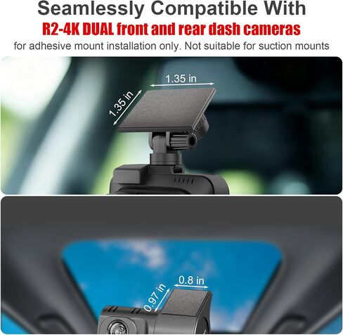 6-Pack Replacement Adhesive Pads Compatible with Rove R2-4K Dual Dash Cam – 3 Front & 3 Rear, High-Bond, Heat-Resistant in Kuwait