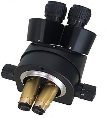 Black Binocular Stereo Microscope, 7-45X, Industrial Microscope, Zoom Magnification Head, WD165, 0.5 x 2.0 x 1 Protective Glass (Color : 7 x 45 x White) (3.5 x 90 x White) in Kuwait