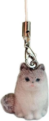 Cat Phone Charm, Cute Phone Charm Strap, Aesthetic Camera Wrist Strap, Kawi Cell Phone Charms Lanyard Accessory in Kuwait