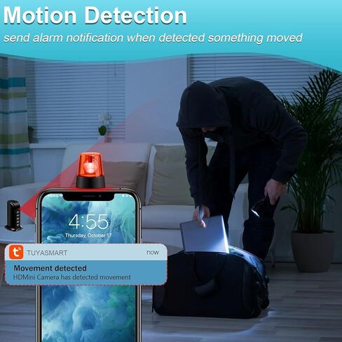 Hidden Camera USB Charger WiFi Spy Cam Charger 5-Port USB Plug 1080P HD Video Camera Wireless Indoor Security Camera with Motion Detection, App Remote Viewing for Home Security in Kuwait