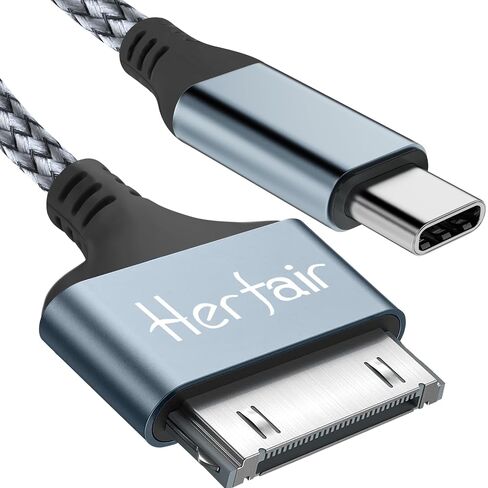 Herfair 30 Pin to USB C Charger Cable Braided Cord for Charging & Data Sync in Kuwait