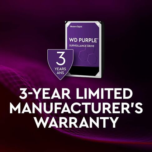 Western Digital 2TB WD Purple Surveillance Internal Hard Drive HDD - SATA 6 Gb/s, 64 MB Cache, 3.5" - WD20PURZ in Kuwait