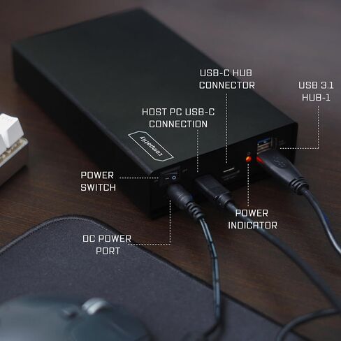 compatily LV22 28TB USB-C 10Gbps External HDD and HUB – Portable Enterprise Hard Drive for Professional Media Creators and Work from Home Office Professionals (with Enterprise HDD, 28TB) (Renewed) in Kuwait