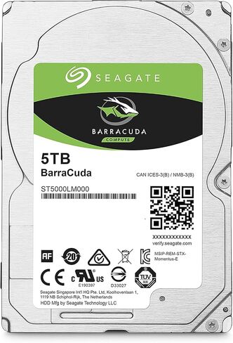 Seagate BarraCuda Internal Hard Drive 5TB SATA 6Gb/s 128MB Cache 2.5-Inch 15mm (ST5000LM000) (Renewed) in Kuwait