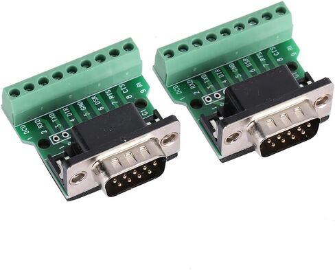 DB9 9Pin Terminal Male Adapter RS232 Serial Breakout Board for Electronics DIYers in Kuwait
