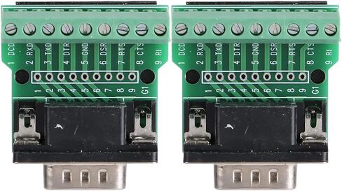 DB9 9Pin Terminal Male Adapter RS232 Serial Breakout Board for Electronics DIYers in Kuwait