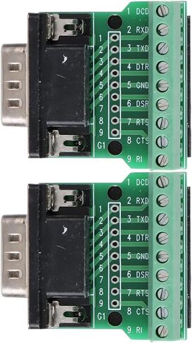 DB9 9Pin Terminal Male Adapter RS232 Serial Breakout Board for Electronics DIYers in Kuwait