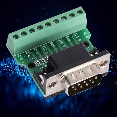 DB9 9Pin Terminal Male Adapter RS232 Serial Breakout Board for Electronics DIYers in Kuwait