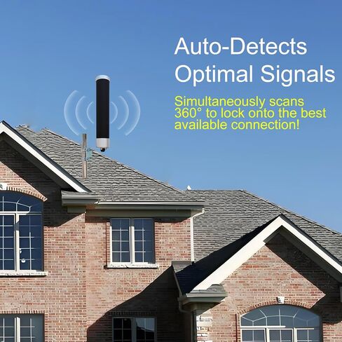 Outdoor Omni Cellular Antenna Kit for 5G 4G LTE GSM T-Mobile Cell Phone Signal Booster Router Modem Gateway Hotspot Security Camera | Broadband 600-6000MHz w/ 9.8ft Cable TS9 RP SMA N Adapter in Kuwait