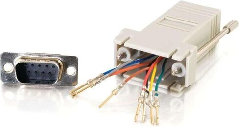 C2G 02945 RJ45 to DB9 Male Serial RS232 Modular Adapter, Gray in Saudi Arabia