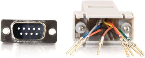 C2G 02945 RJ45 to DB9 Male Serial RS232 Modular Adapter, Gray in Saudi Arabia