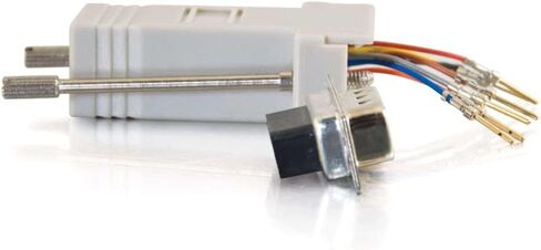 C2G 02945 RJ45 to DB9 Male Serial RS232 Modular Adapter, Gray in Saudi Arabia
