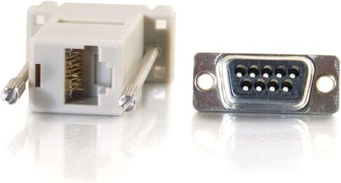 C2G 02945 RJ45 to DB9 Male Serial RS232 Modular Adapter, Gray in Saudi Arabia