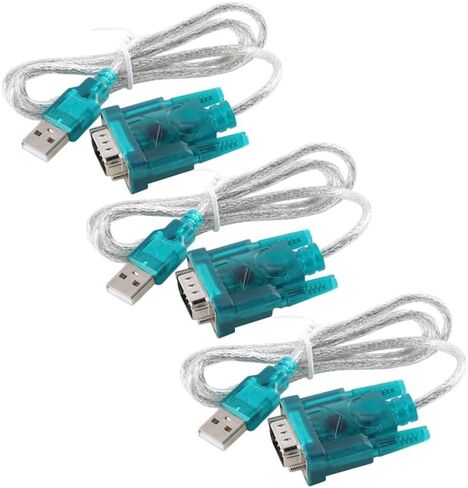 3Pcs HL-340 USB to RS232 Serial Adapter Cable, USB to DB9 COM Port Converter for Modem and Serial Devices with FT232 Chip in Kuwait