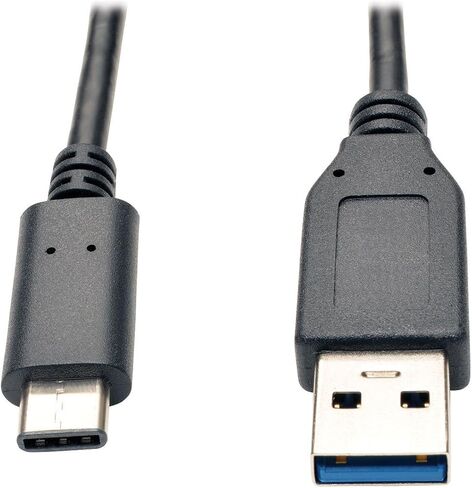 تريب لايت 3ft USB 3.1 Gen 2 USB-C إلى USB-A كابل 10 جيجابت في الثانية USB Type-C M/M 3'، أسود (U428-003-G2) in Kuwait