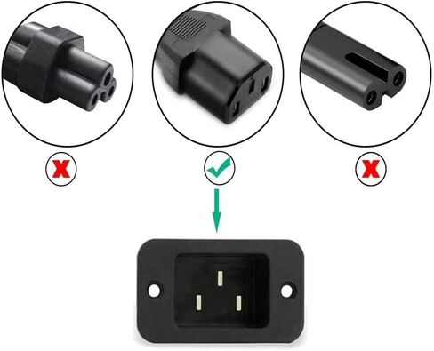 AC Power Cord for Samsung Lg Panasonic Dynex Philips Toshiba LCD TV 6Ft Universal 3 Prong Computer Power Cord Replacement [UL Listed] in Kuwait