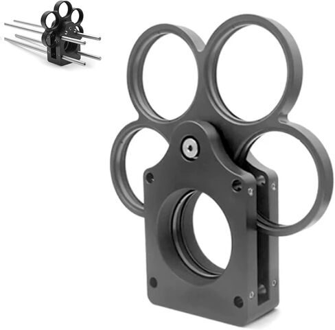 1 Inch Filter Wheel, Cage-Type Coaxial 5/6-Position Filter Wheel Holder, Equipped with M4/M6 Threaded Mounting Holes, for Telescope - Planetary Moon Nebula Observation, Black in Kuwait