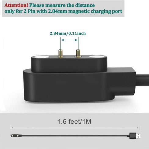 Mugust Charger for VeryFit Smart Watch - IDW26, IDW25, IDW23, IDW21, IDW19, IDW17, IDW16, IDW15, IDW13, ID205L, ID206-1.6ft USB C Magnetic Charging Cable in Kuwait