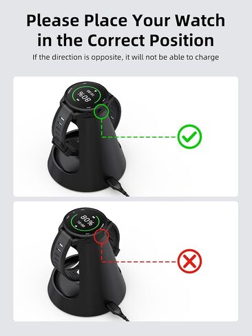 Watch Charger Stand for Garmin Watch, Elecdov 3W Bedside Charger Stand in Kuwait