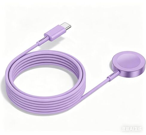 2Pack for Apple Watch Charger Cable, Magnetic Fast Charger to USB-C Cable 3FT, Wireless Fast iWatch Charger Portable Compatible with iWatch Ultra/Series 9/8/7/6/SE/SE2/5/4/3/2/1-Purple in Kuwait
