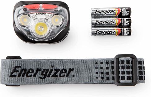 Energizer Vision HD+ LED Headlamp, Water Resistant Bright Headlamp with Digital Focus, Camping Gear and Emergency Light, Batteries Included, Pack of 1 in Kuwait