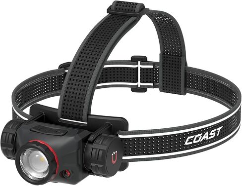 Coast XPH40R 3000 Lumens Voice-Controlled USB-C Rechargeable LED Headlamp, 7 Light Modes, Twist Focus, Magnetic Base, Red/Green Beams in Kuwait