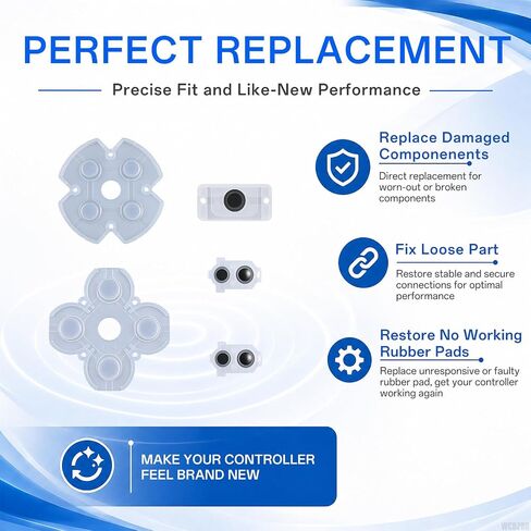 WCDZSU Conductive Rubber Pad Replacement for PS4 JDM-030 JDM-040 Controller in Kuwait