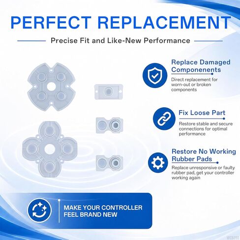 WCDZSU Conductive Rubber Pads Replacement for PS4 JDM-020 Controller in Kuwait