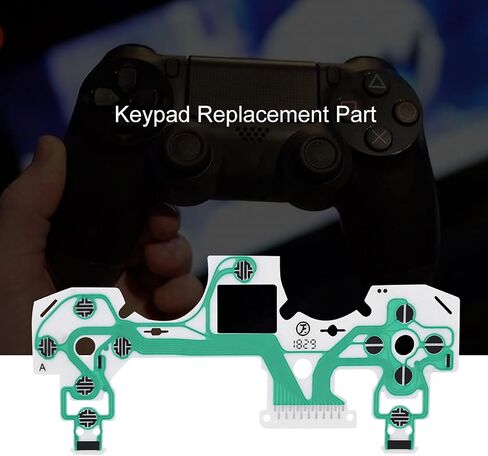 FLEXMAN 10Pcs Replacement Flex Ribbon Circuit Board, Controller Conductive Film Keypad Replacement Parts for PS4 Handles, Easy Installation in Kuwait