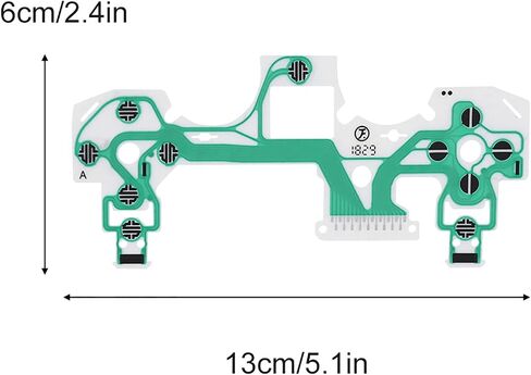 FLEXMAN 10Pcs Replacement Flex Ribbon Circuit Board, Controller Conductive Film Keypad Replacement Parts for PS4 Handles, Easy Installation in Kuwait