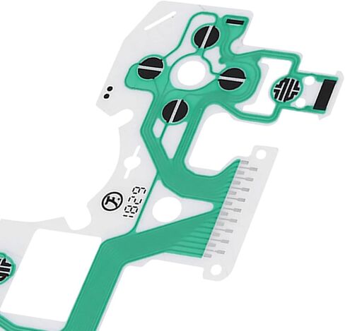 FLEXMAN 10Pcs Replacement Flex Ribbon Circuit Board, Controller Conductive Film Keypad Replacement Parts for PS4 Handles, Easy Installation in Kuwait