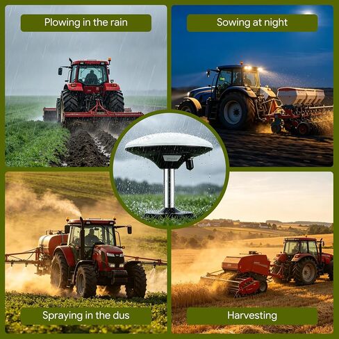 Tractor Guidance System with Precision GPS & GNSS Autosteer, 7" High Accuracy Touch Screen Farming Navigator, AB Line Guidance Compatible for Spraying, Plowing, Seeding in Kuwait