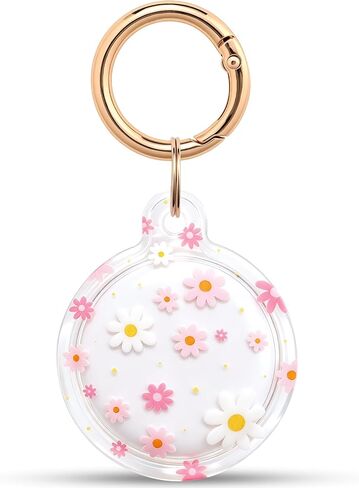 AirTag Keychain Holder,Waterproof Protective Case for Apple AirTag 1st & 2nd Gen, Key Chain Ring for Luggage, Handbags, Pets, and Keys(CherryBow) in Kuwait