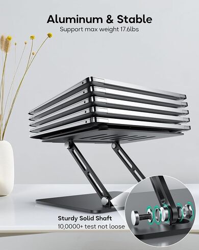 LOXP Adjustable Laptop Stand for Desk, Aluminum Computer Stand in Kuwait