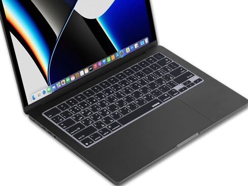 XSKN Persian/Farsi Black US Layout Silicone Keyboard Cover for Apple MacBook Air 13/15 inch with M5/M4/M3/M2 Chip and MacBook Neo in Kuwait