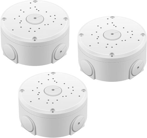 【Security Camera Junction Box】 ABS Universal Security Camera Mount Bracket for Bullet/Dome CCTV Camera 4 Pack in Kuwait