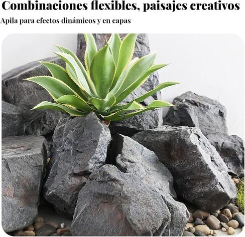 Artificial Landscape Rock, PU Realistic Faux Rock Model, Lightweight Decorative Stone for Event Planners, Stage Setting, Photography Studio, Garden, Parks, Offices, B1 in Kuwait
