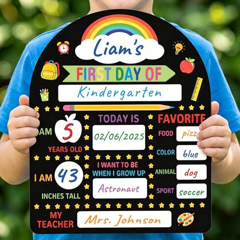 Reusable First Day of School Board – Back to School Photo Prop Sign in Kuwait