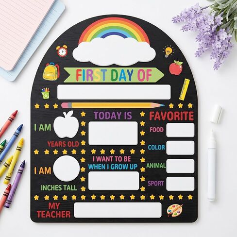 Reusable First Day of School Board – Back to School Photo Prop Sign in Kuwait