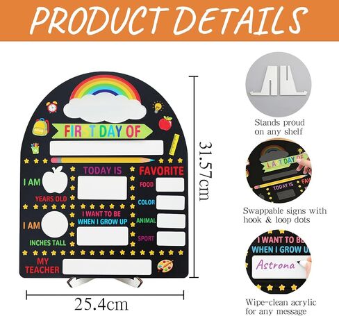 Reusable First Day of School Board – Back to School Photo Prop Sign in Kuwait