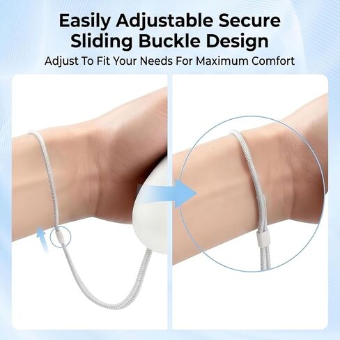 2PCS Controller Wrist Straps Compatible with Meta Quest 3 Quest 3S Adjustable Light Gray Hand Strap Replacement for VR Gaming Accessories Premium Polyester and ABS in Kuwait
