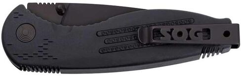 SOG Specialty Knives & Tools AE22-CP Aegis Mini Knife with Straight Edge Assisted Folding 3-Inch AUS-8 Steel Blade and GRN Handle, Black TiNi Finish in Kuwait
