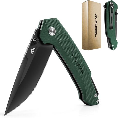 FLISSA Pocket Folding Knife with Liner Lock and Pocket Clip(Green) in Kuwait