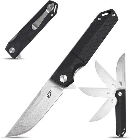 Eafengrow EF71 Folding Knife EDC Foldable Utility Knife with Liner Lock Pocket Knife for Camping, Survival, Outdoor and Indoor Activities in Kuwait