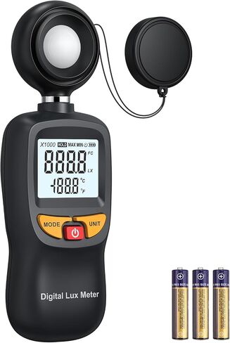 Digital Light Meter, 200,000 Lux/FC Meter for Plants & Lighting in Kuwait