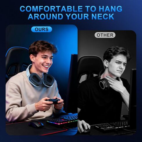 2.4GHz Wireless Gaming Headset for Xbox Series X/S, Xbox One, PS4, PS5, Switch, PC, Low Latency, 3D Surround Sound, Noise-Canceling Mic, 50+ Hr Battery in Kuwait