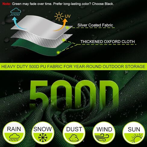 275 Gallon IBC Tote Cover, 500D Waterproof Thermal Cover, Zipper, Green in Kuwait